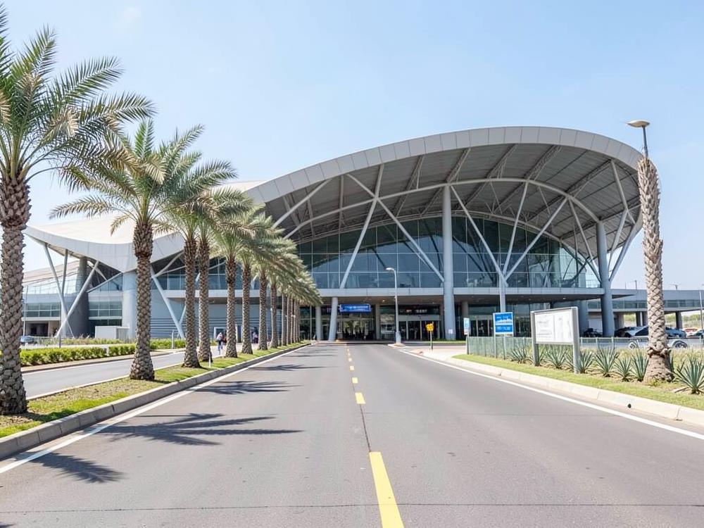 Zayed International Airport in Khalifa City, Abu Dhabi