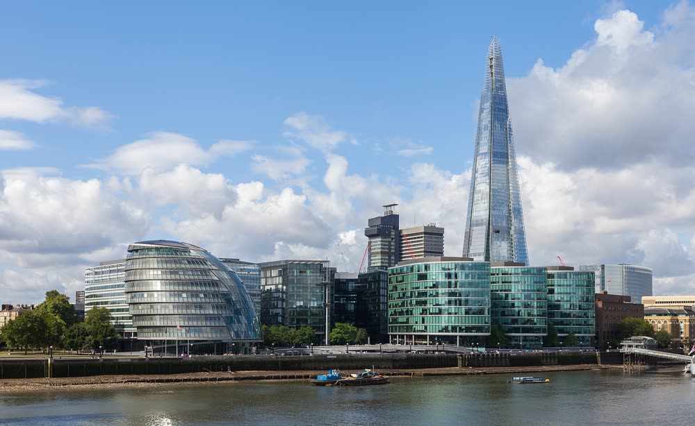 The Shard & London Bridge in Bankside, London
