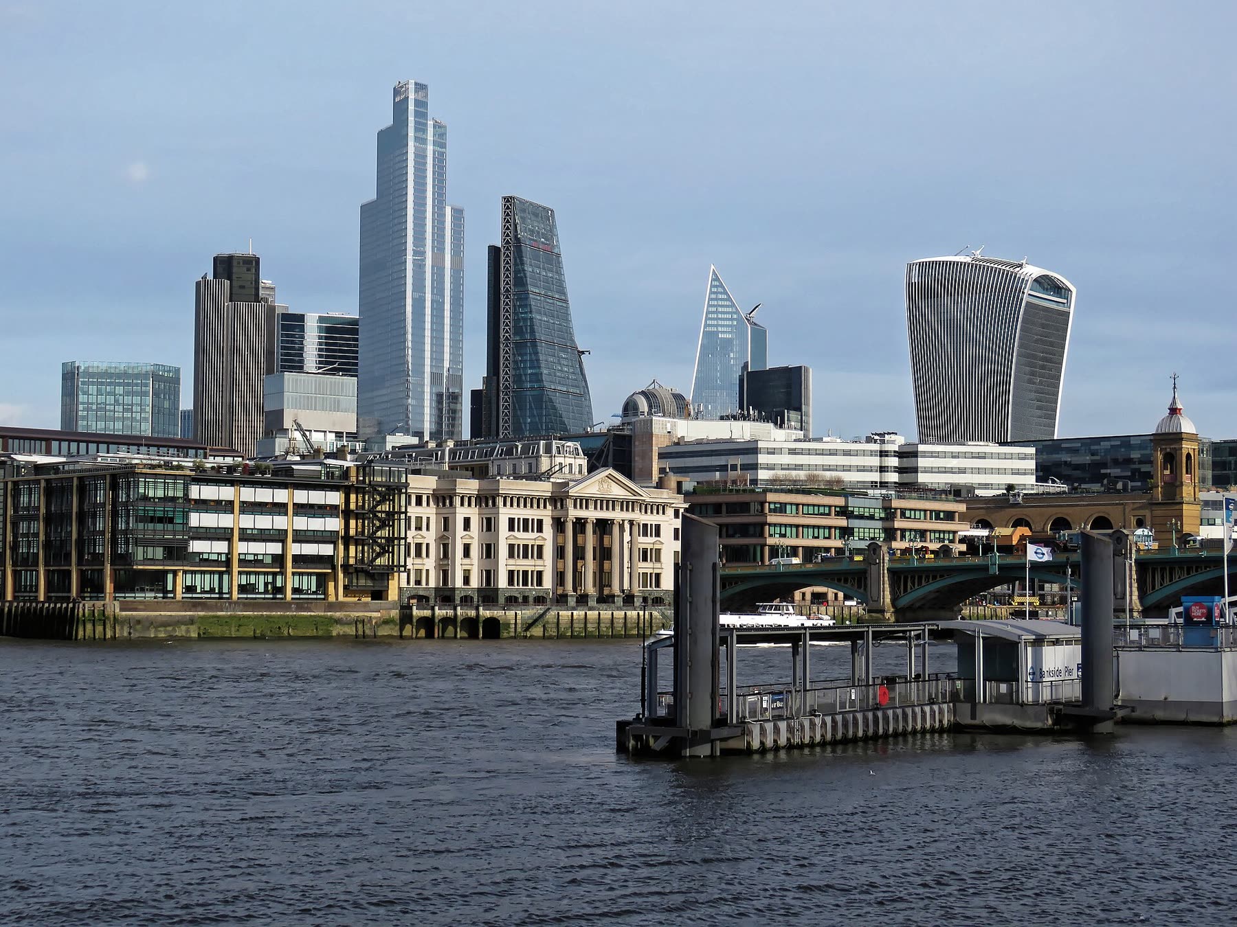 Street view of Bankside, London