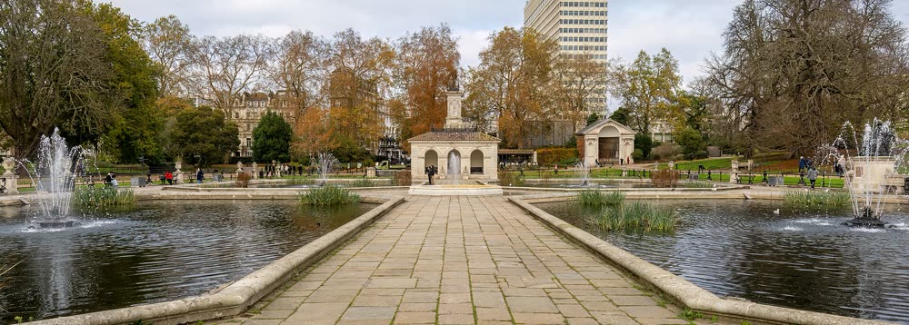 Italian Gardens, Kensington Gardens in Bayswater, London