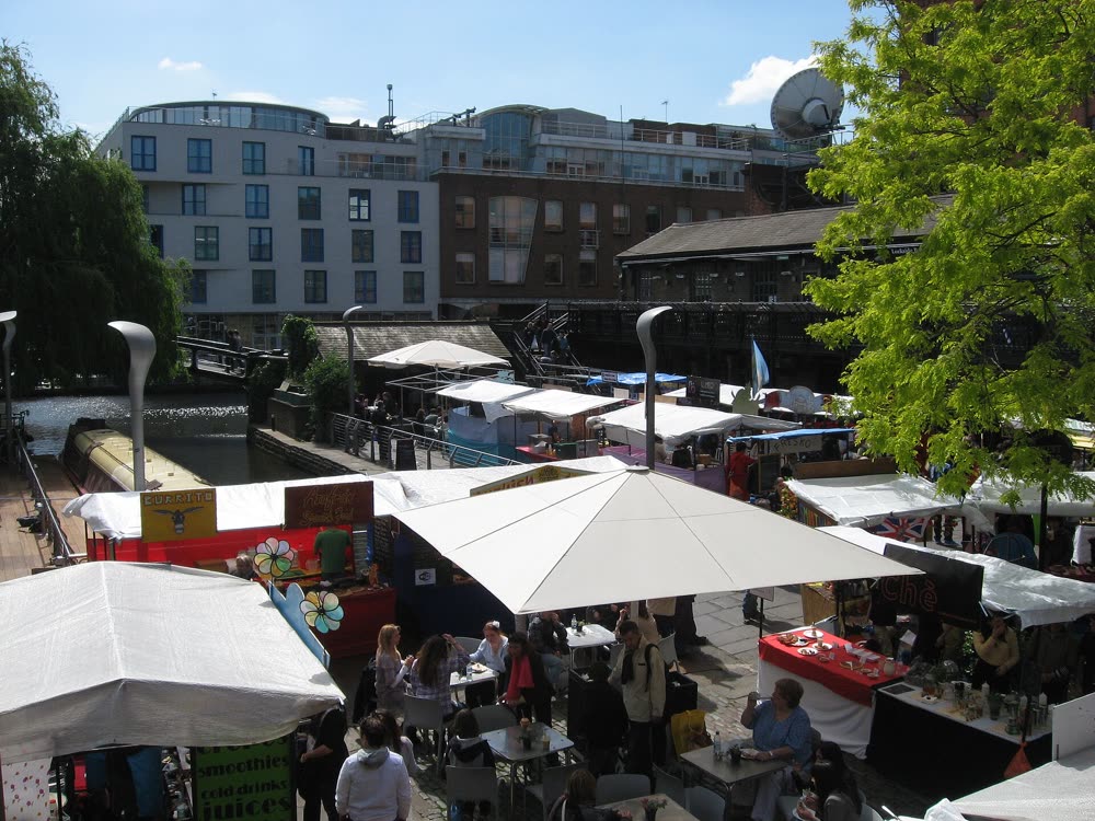Camden Market in Camden, London