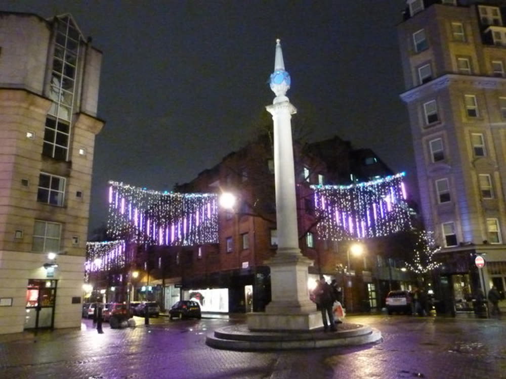Seven Dials in Covent Garden, London