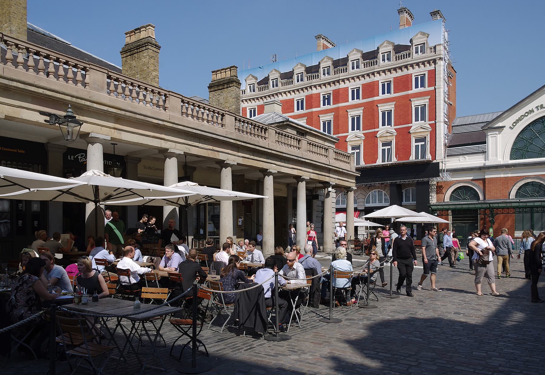 Street view of Covent Garden, London