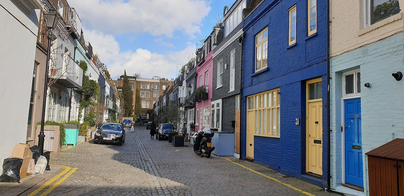 The pastel terraces