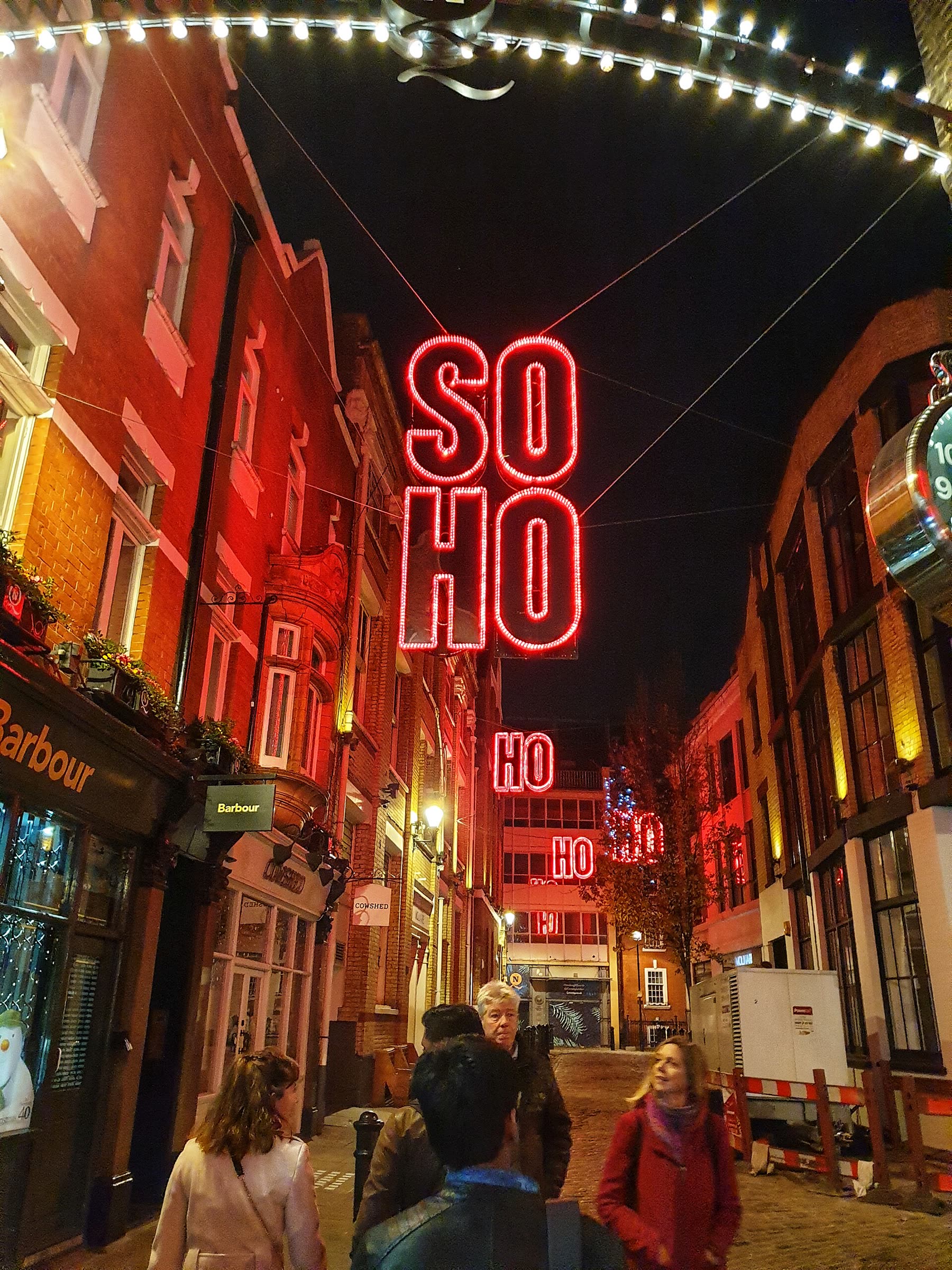 Street view of Soho, London